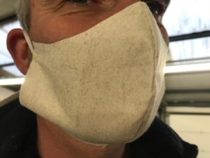 masque en lin lavable et réutilisable