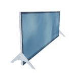 Cloison transparente autoportante horizontale – Format 180 x 70 cm