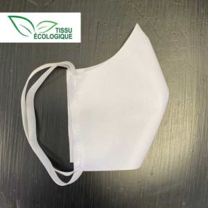 Masque lavable et réutilisable en tissu écologique simple couche
