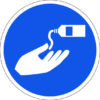 Panneau utiliser le gel hydroalcoolique