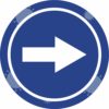 autocollant sens directionnel