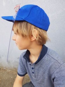 PREVENTION-VIRUS.COM - casquette avec visière de protection taille enfant