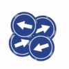 lot de 4 stickers autocollants sens directionnel