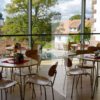 roll up transparent de restaurant